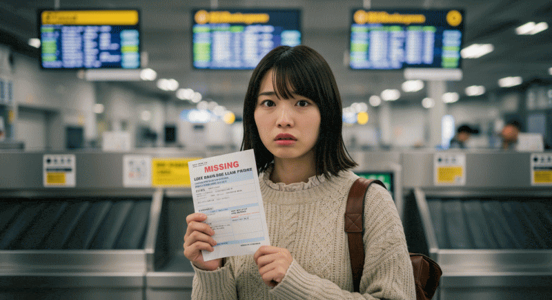 スーツケースが見つからない!空港