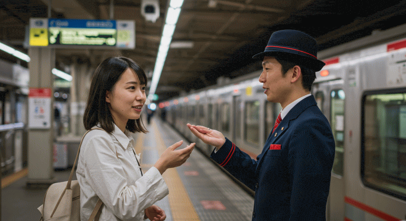乗り換えや行き先確認に役立つ表現