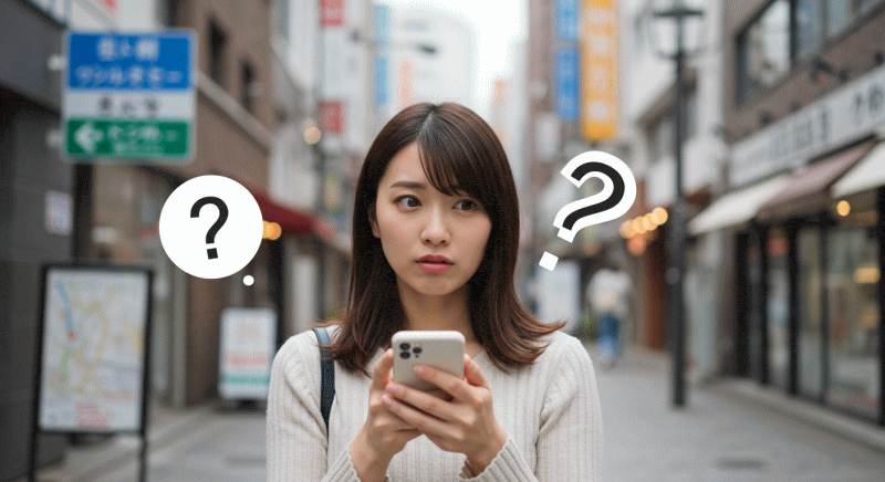 地図アプリでは辿り着けない
