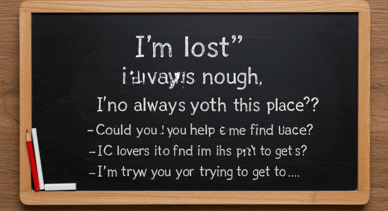I'm lost
