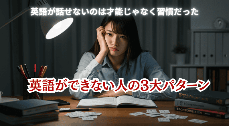 英語ができない人の3大パターン