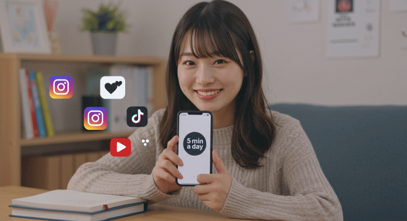 毎日5分でOK!継続できるSNS英語トレの黄金ルール