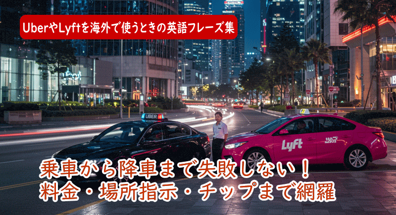 Uber・Lyftで安心して乗車する基本英会話