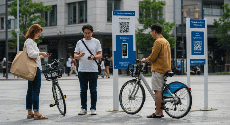 自転車借り方・使い方の英会話