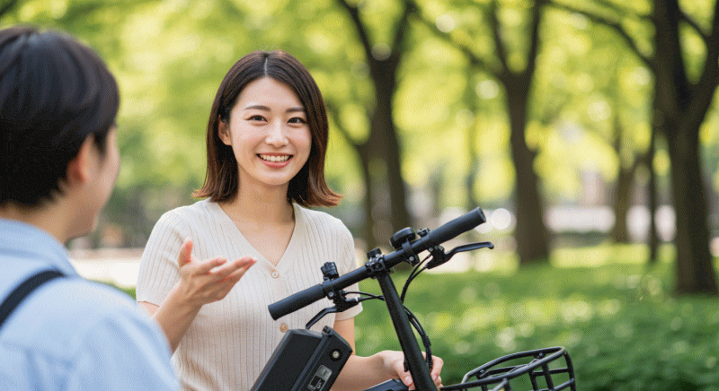 電動・折りたたみ自転車利用時の会話