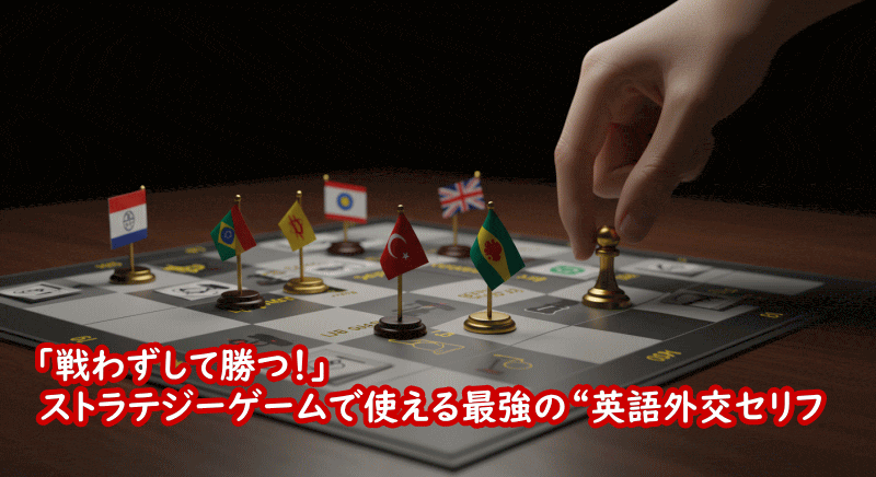 ストラテジーゲームで使える外交フレーズ集
