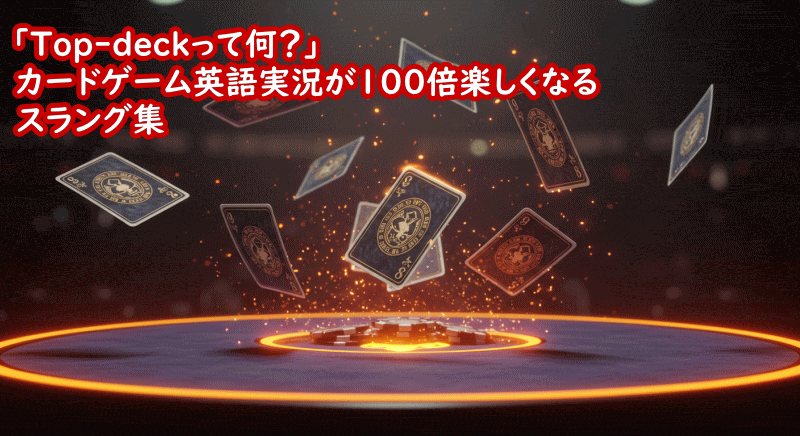 カードゲーム実況で使える英語表現とは？