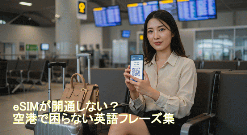 空港でのeSIM開通手順