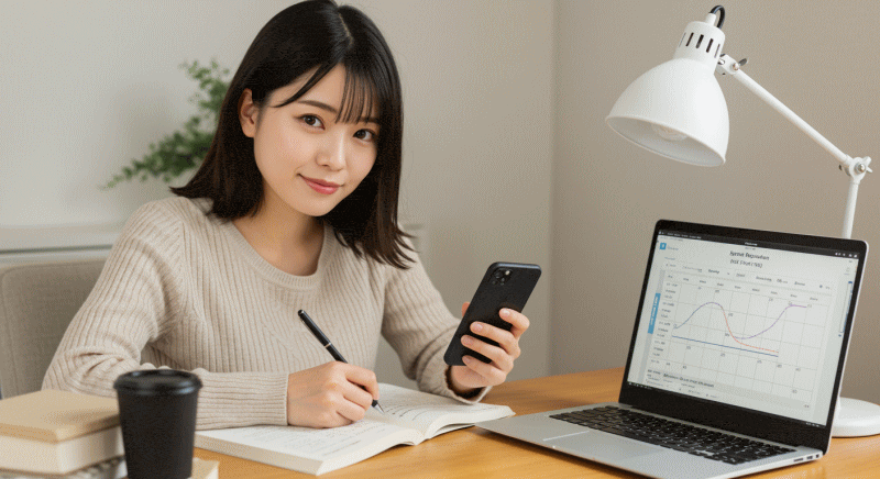 間隔学習(忘却曲線)を活用した復習術