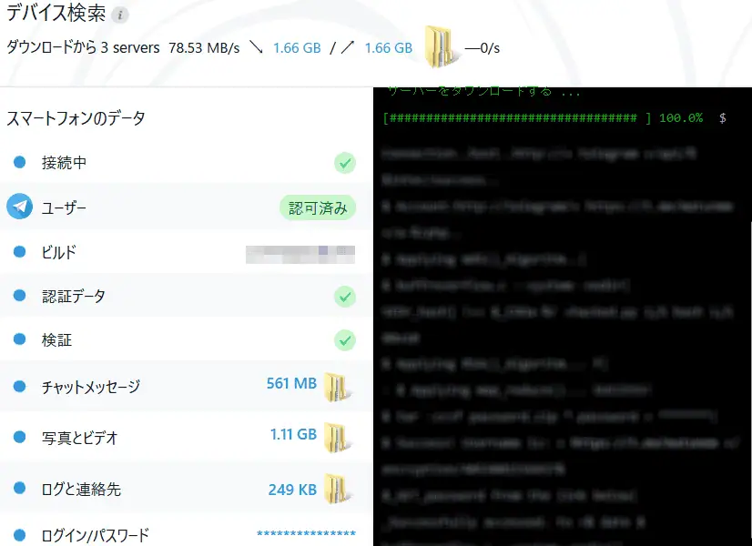 テレグラムのデータをダウンロードされて身バレ？