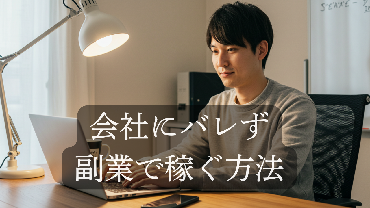 副業 バレない 在宅で安全に稼ぐ方法！会社に知られず収入アップ