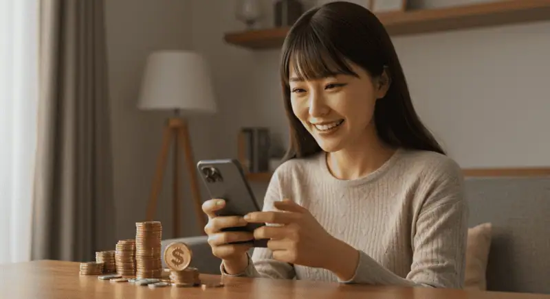 楽しみながら電子マネーを稼げる