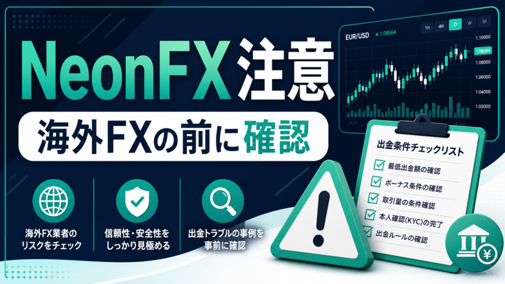 NeonFX注意 海外FXの前に確認