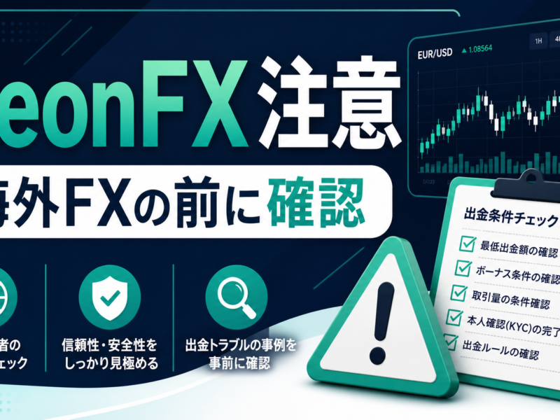 NeonFX注意 海外FXの前に確認