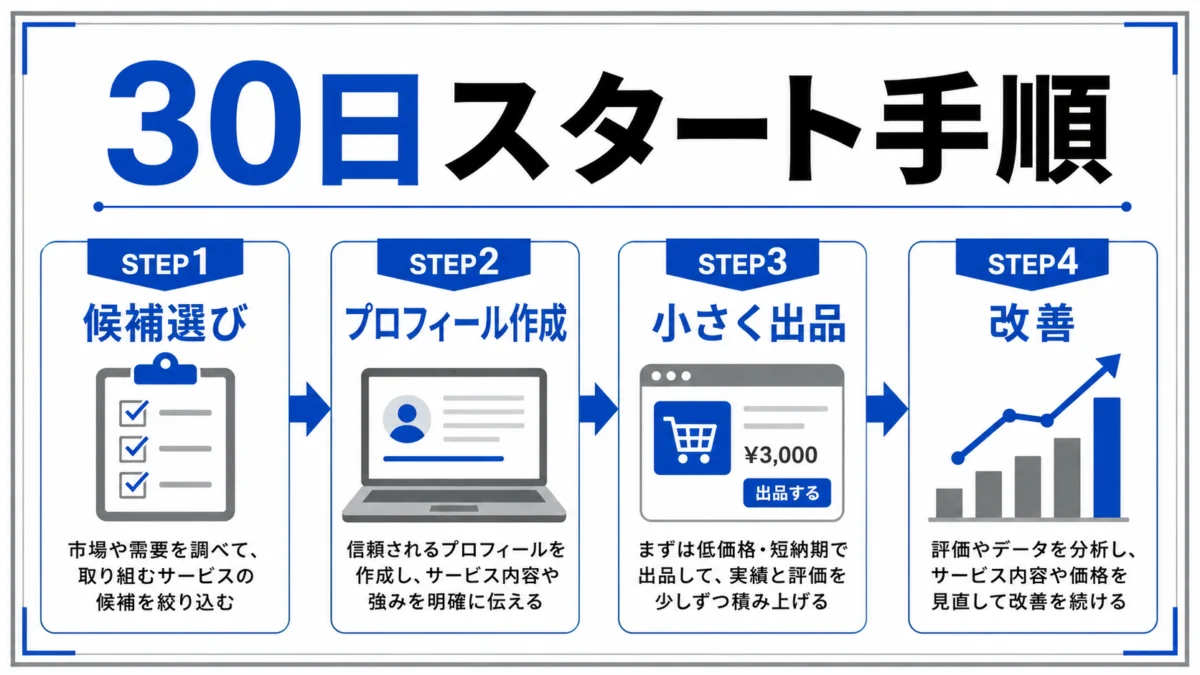 30日スタート手順 図解