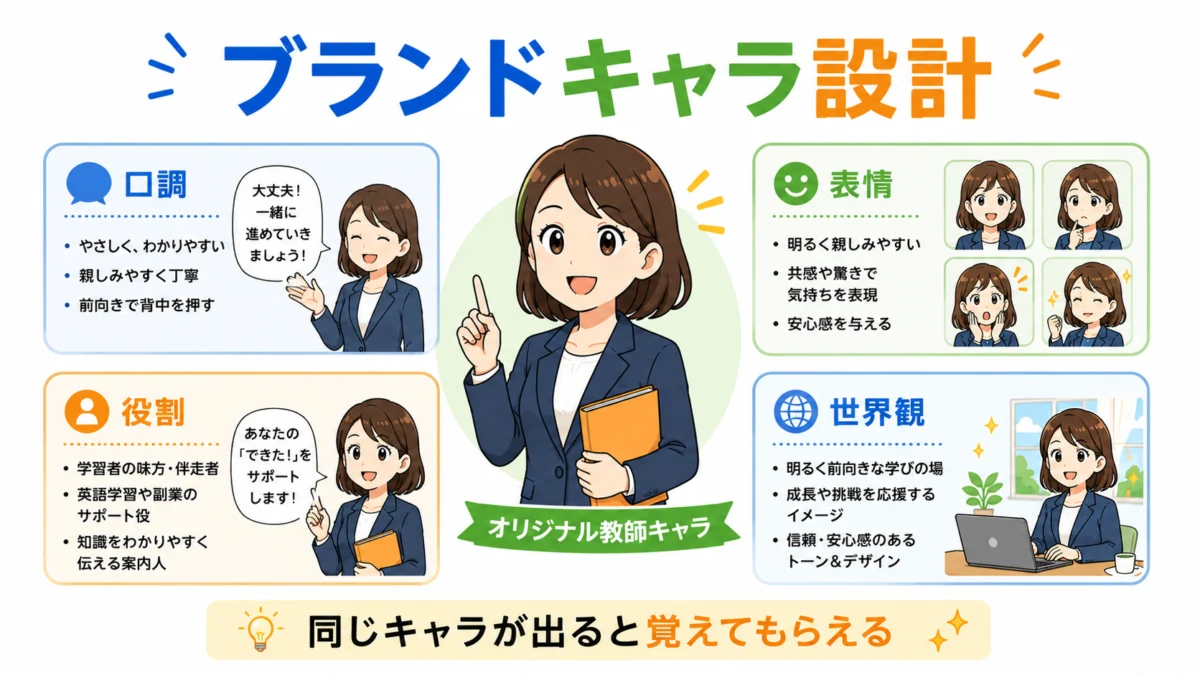 ブランドキャラ設計の図解
