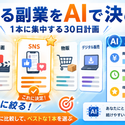 やめる副業をAIで決める