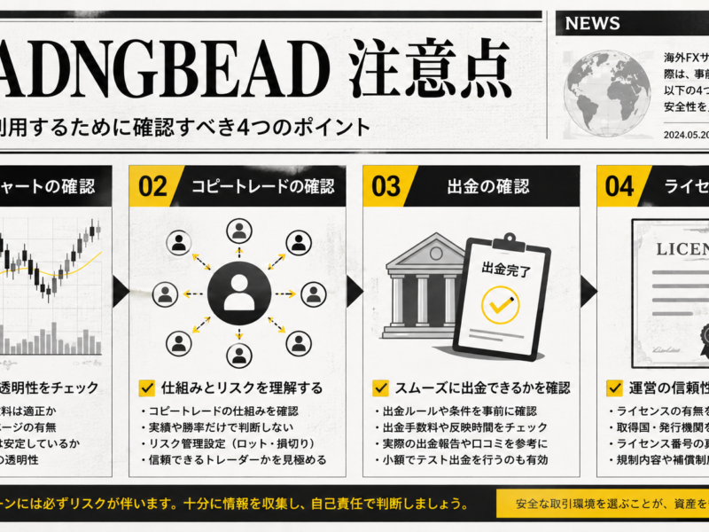 TRADNGBEADは登録前に何を見るべきか｜完全放置FXコピトレ2の注意点を整理