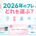 2026年フレ ハンディファンの12カラーと用途別シリーズを示す図解