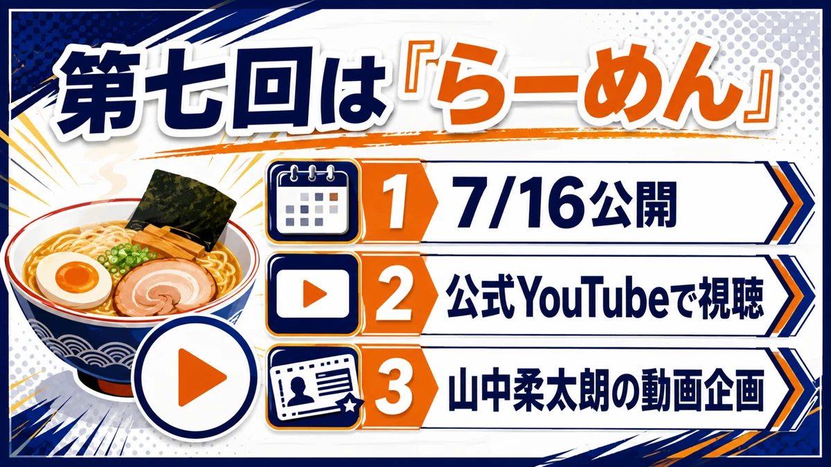 第七回らーめんの見どころを示す図解画像