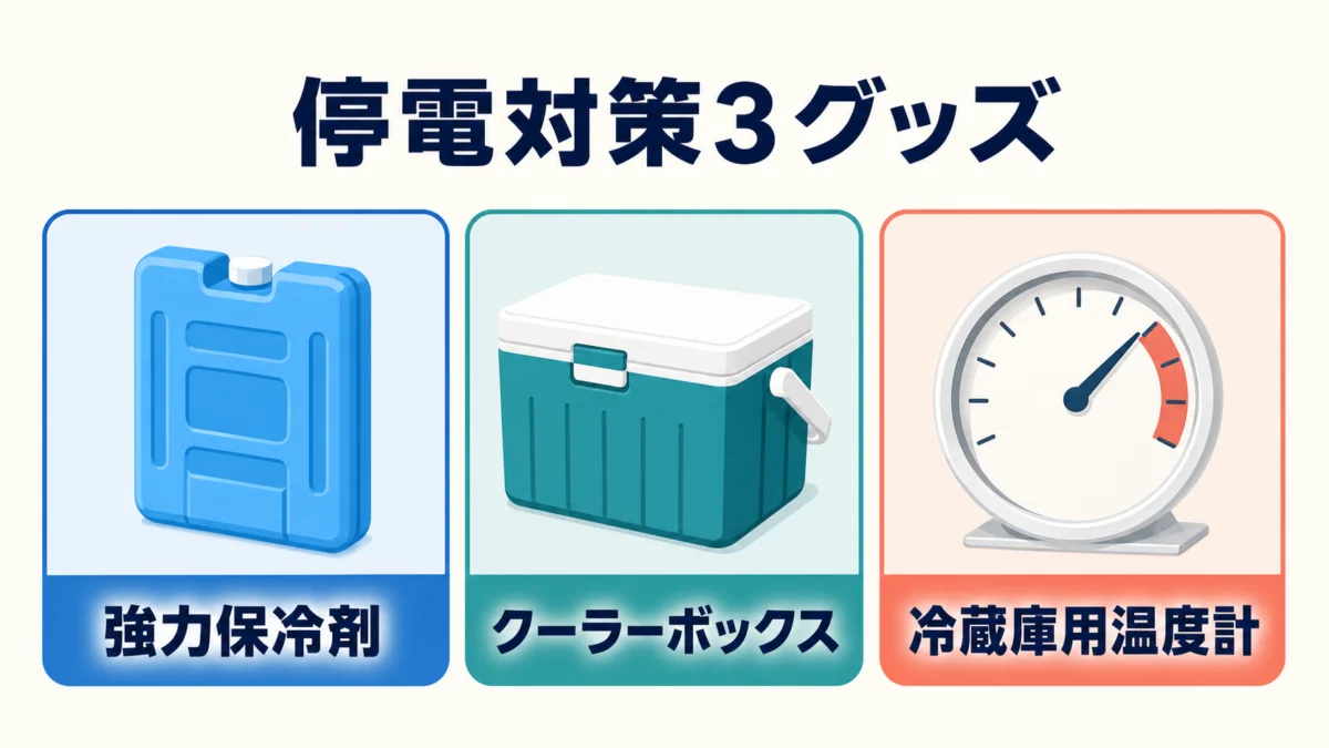 強力保冷剤・クーラーボックス・冷蔵庫用温度計